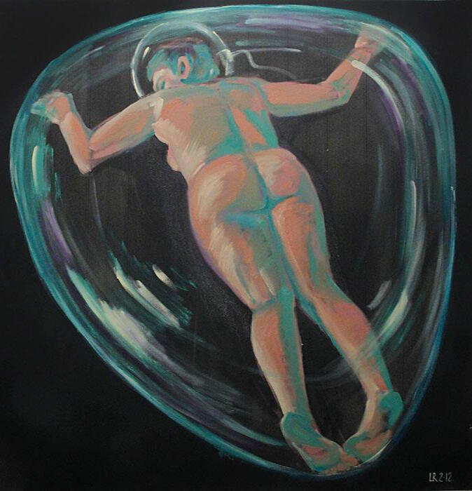 My in Arc. 2. 120x120, oil, canvas